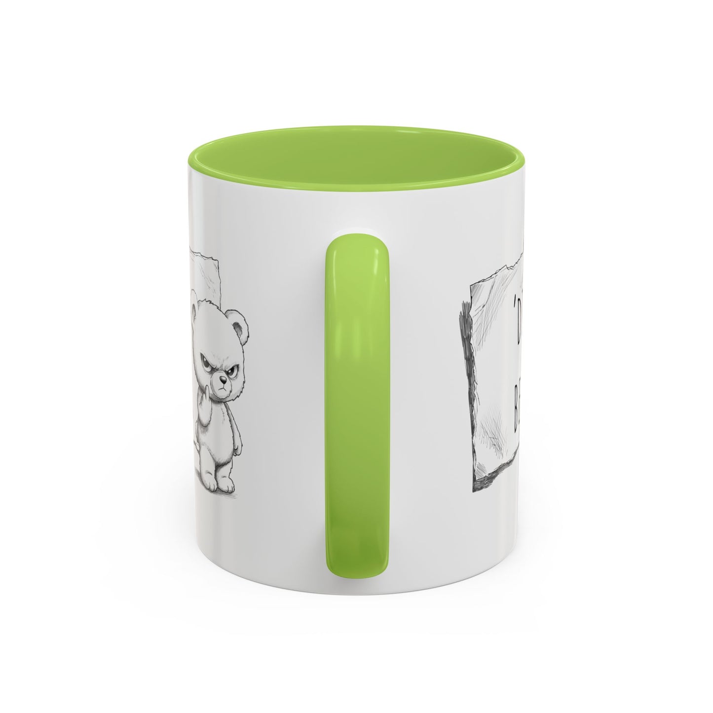 'Dis Bear' Coffee Mug – Cute Grumpy Teddy Accent Mug (11/15oz)