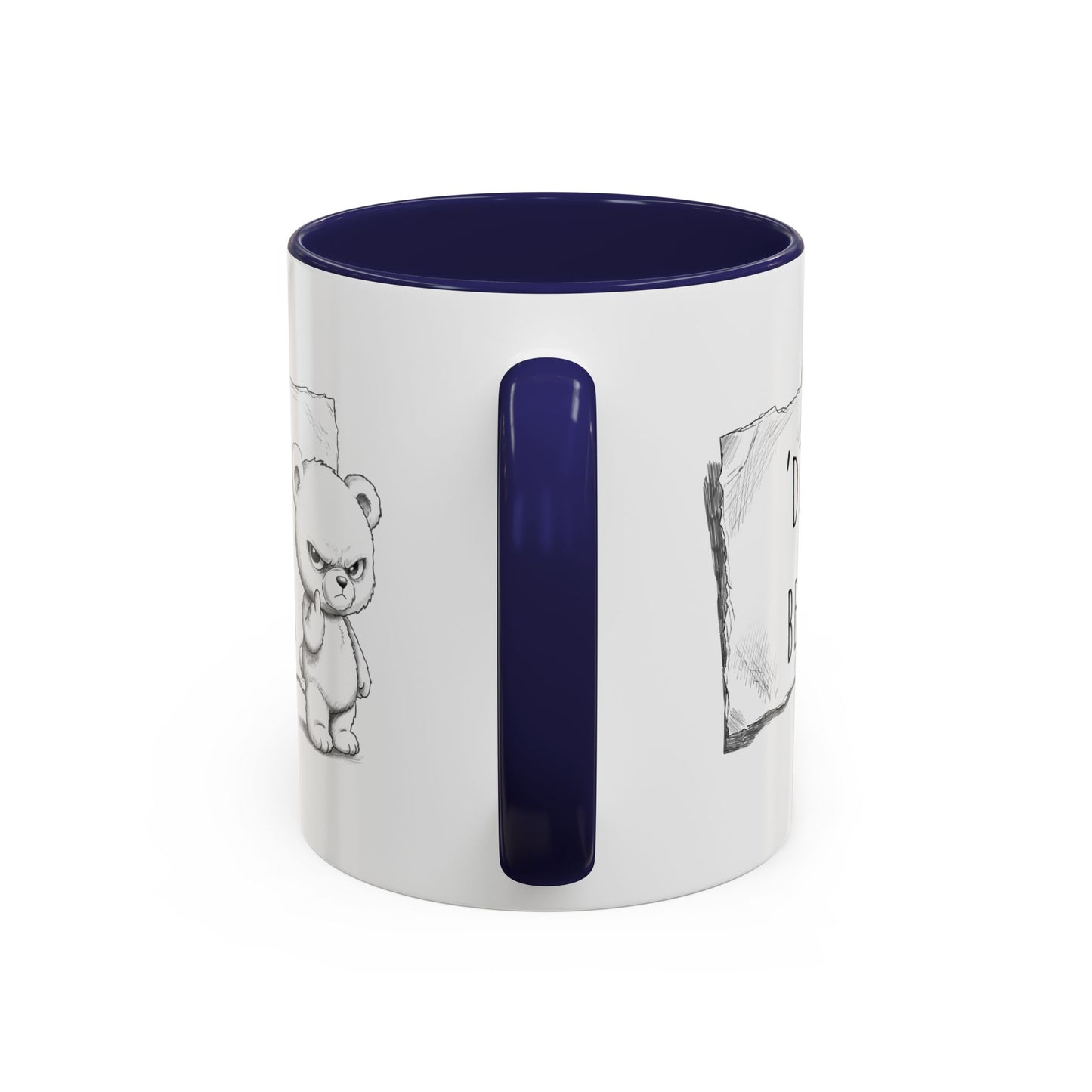 'Dis Bear' Coffee Mug – Cute Grumpy Teddy Accent Mug (11/15oz)