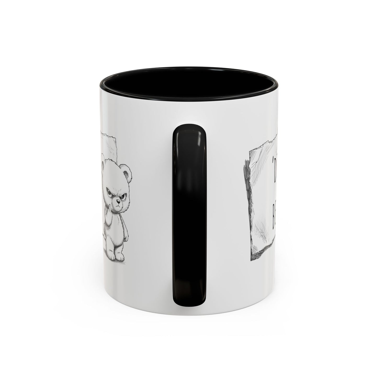 'Dis Bear' Coffee Mug – Cute Grumpy Teddy Accent Mug (11/15oz)