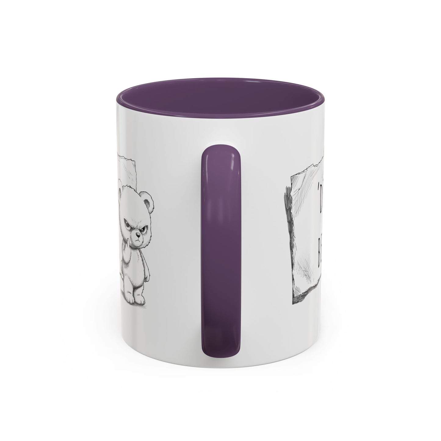 'Dis Bear' Coffee Mug – Cute Grumpy Teddy Accent Mug (11/15oz)