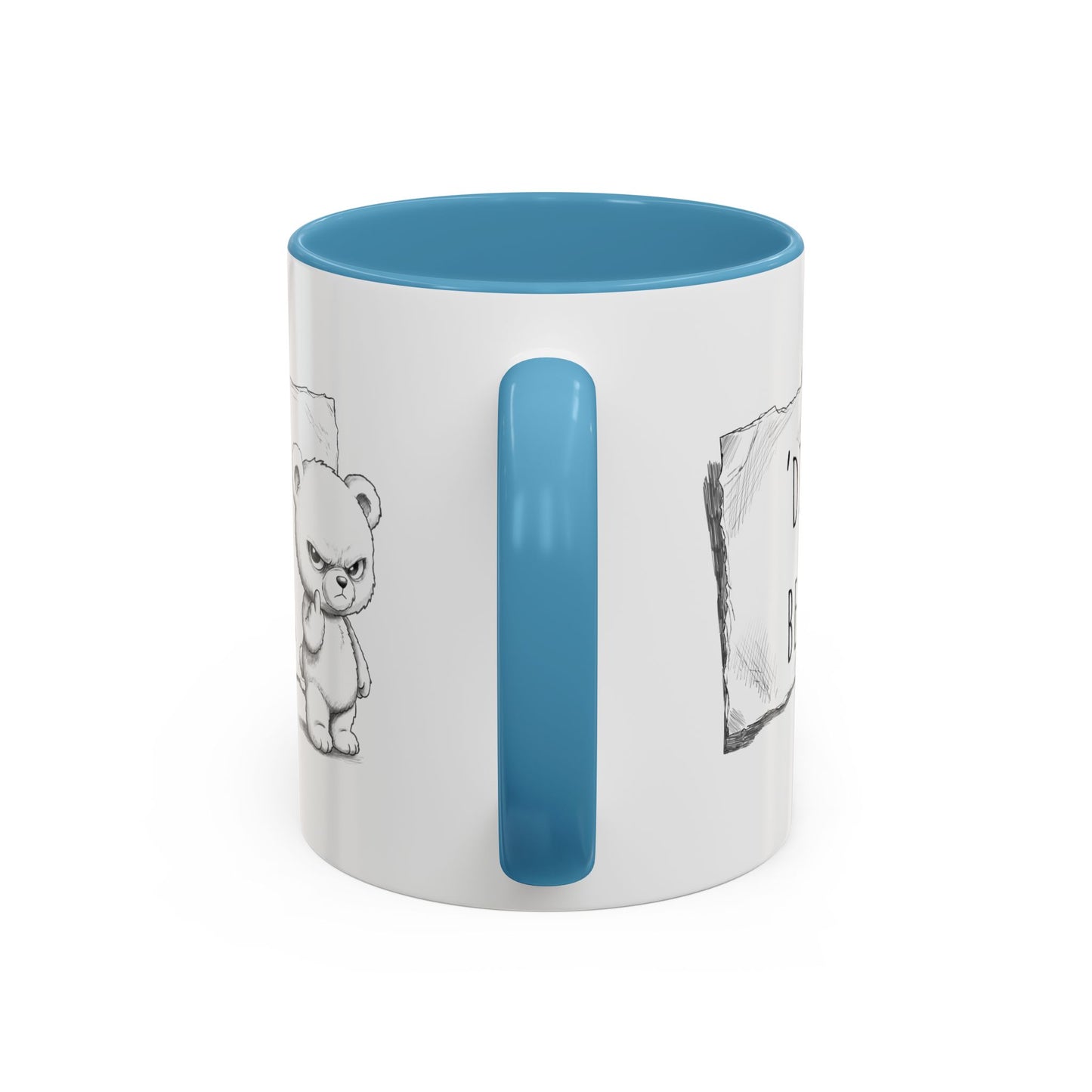 'Dis Bear' Coffee Mug – Cute Grumpy Teddy Accent Mug (11/15oz)