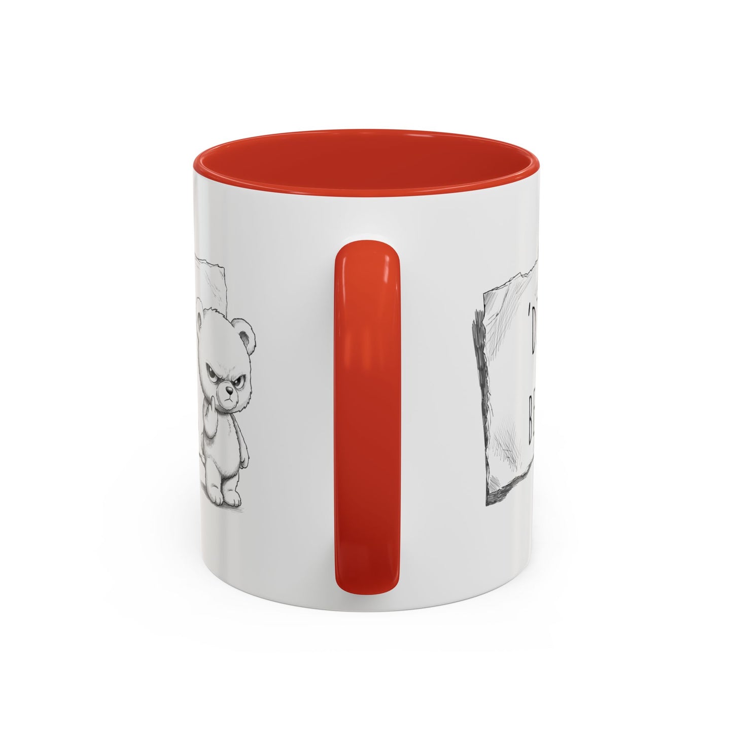 'Dis Bear' Coffee Mug – Cute Grumpy Teddy Accent Mug (11/15oz)
